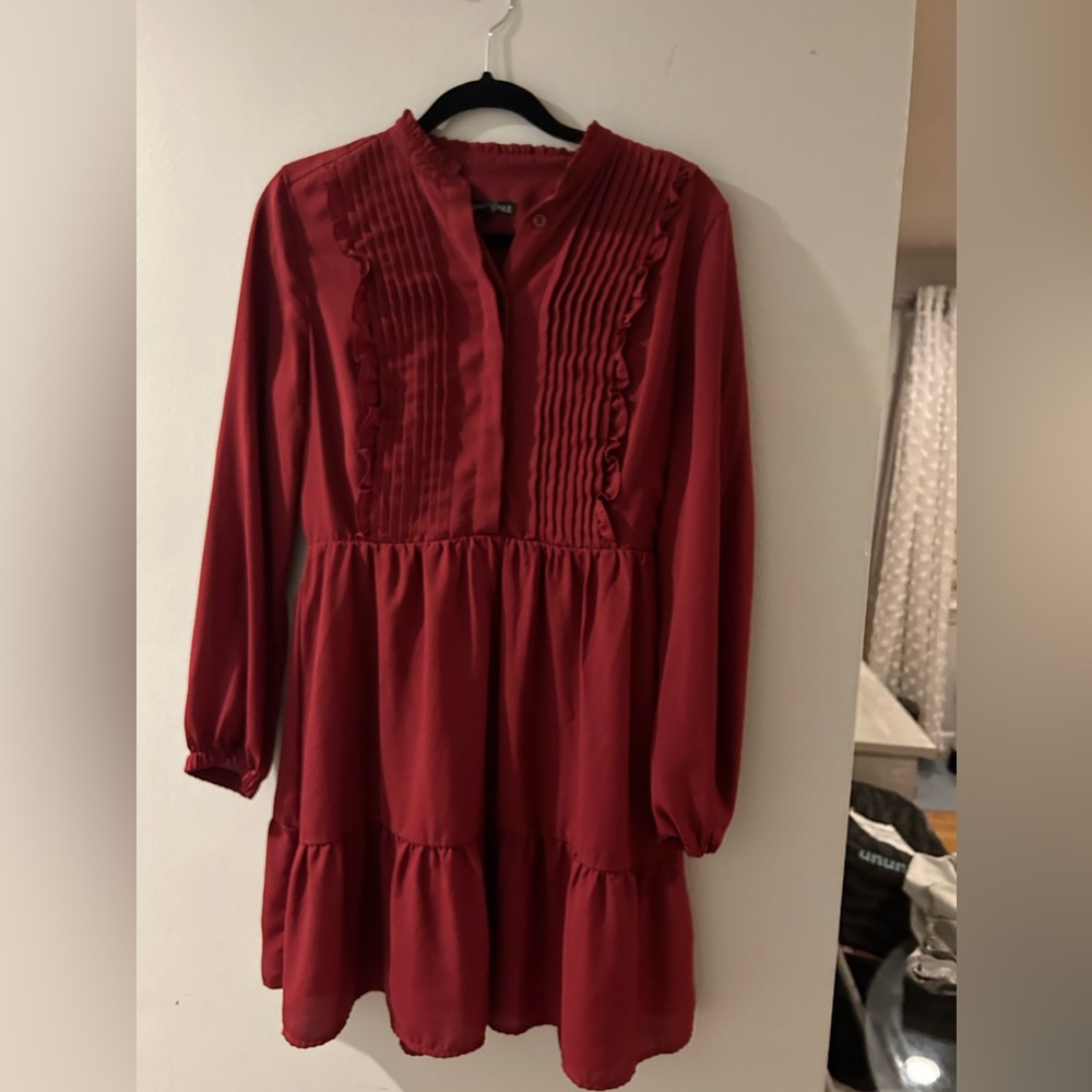 JCrew Mercantile Dress Maroon